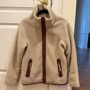 Patagonia Cream and Brown Sherpa Jacket
